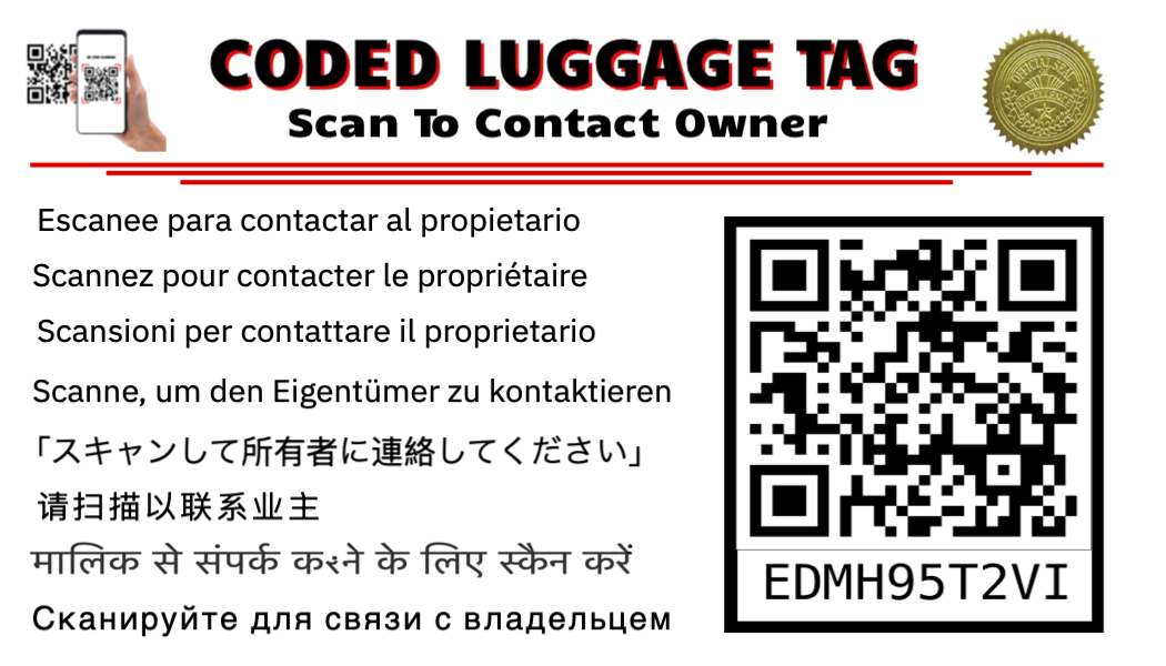 Luggage Tag - 3.5" x 2"